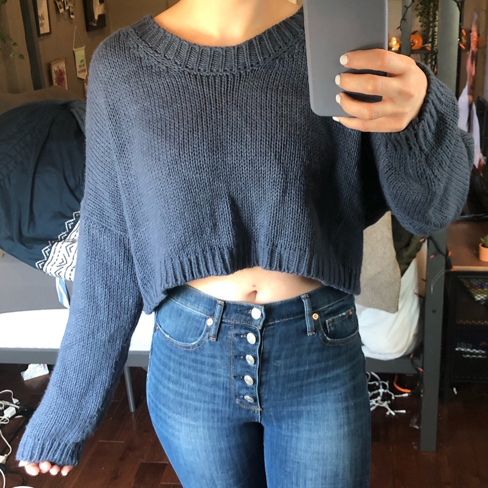 Cropped American Eagle Sweater